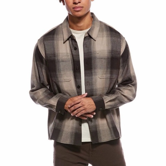 FRAME Denim Other - Frame Denim Men’s Chunky Plaid Shirt / Shacket Brown Medium EUC